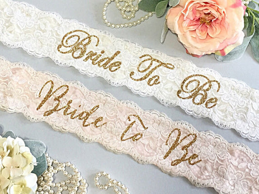 Satin & Lace Bachelorette Sash - Bachelorette Party - Bride Sash - Bachelorette Party Sash - Bridesmaid Sash - Bride Gift - Lace Sash - LLD Gifts by Lauren Lash