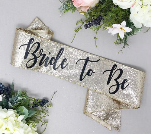 Glitter Bachelorette Sash - Bachelorette Party - Future Mrs. Sash - Bride Sash - Bachelorette Party Sash - Rose Gold Glitter Sash - LLD Gifts by Lauren Lash