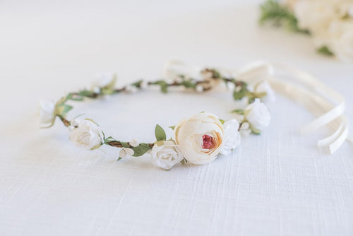 Peony Flower Crown - Wedding Flower Crown - Bridal Headpiece - Flower Girl - Child Flower Crown - Style: SOPHIA - LLD Gifts by Lauren Lash