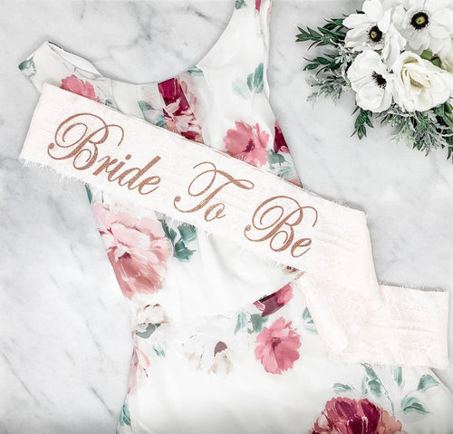 Satin & Lace Bachelorette Sash - Bachelorette Party - Bride Sash - Bachelorette Party Sash - Bridesmaid Sash - Bride Gift - Lace Sash - LLD Gifts by Lauren Lash