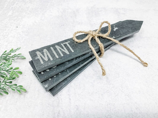 ENGRAVED Slate Herb Markers - Vegetable Markers - Garden Markers - Plant Labels - Plant Tags - Garden Labels - Plant Names - LLD Gifts by Lauren Lash