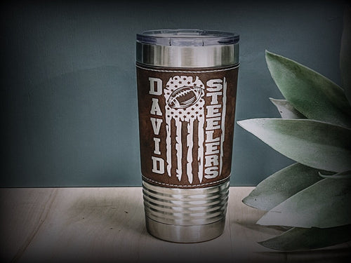 Leather Gift Set Tumbler - YOUR LOGO - Personalized Mug - Personalized Tumbler - Engraved Tumbler - Gift for office gift for employees - LLD Gifts by Lauren Lash