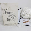 Wedding Vow Books - Leather Vow Booklets - Set of 2 - LLD Gifts by Lauren Lash