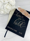 Wedding Vow Books - Leather Vow Booklets - Set of 2 - LLD Gifts by Lauren Lash