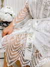 Personalized Lace Robe - Wedding Lingerie