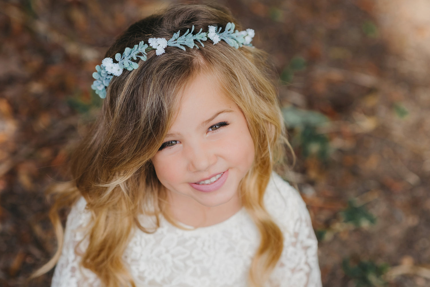 Minimal Flower Crown Wedding Veil Greenery Floral Crown Boho Wedding Wreath Babies Breath Bridal Crown Rustic Hairpiece Fairy Crown
