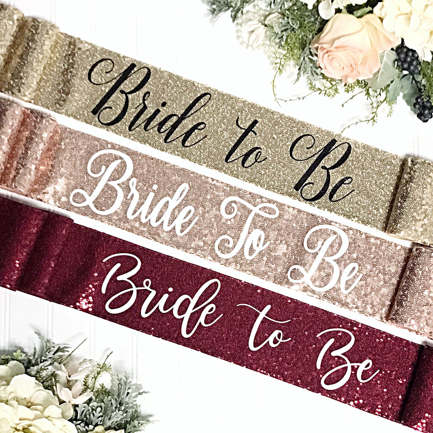 Bride to Be Sash  Bachelorette Sash  Sequin