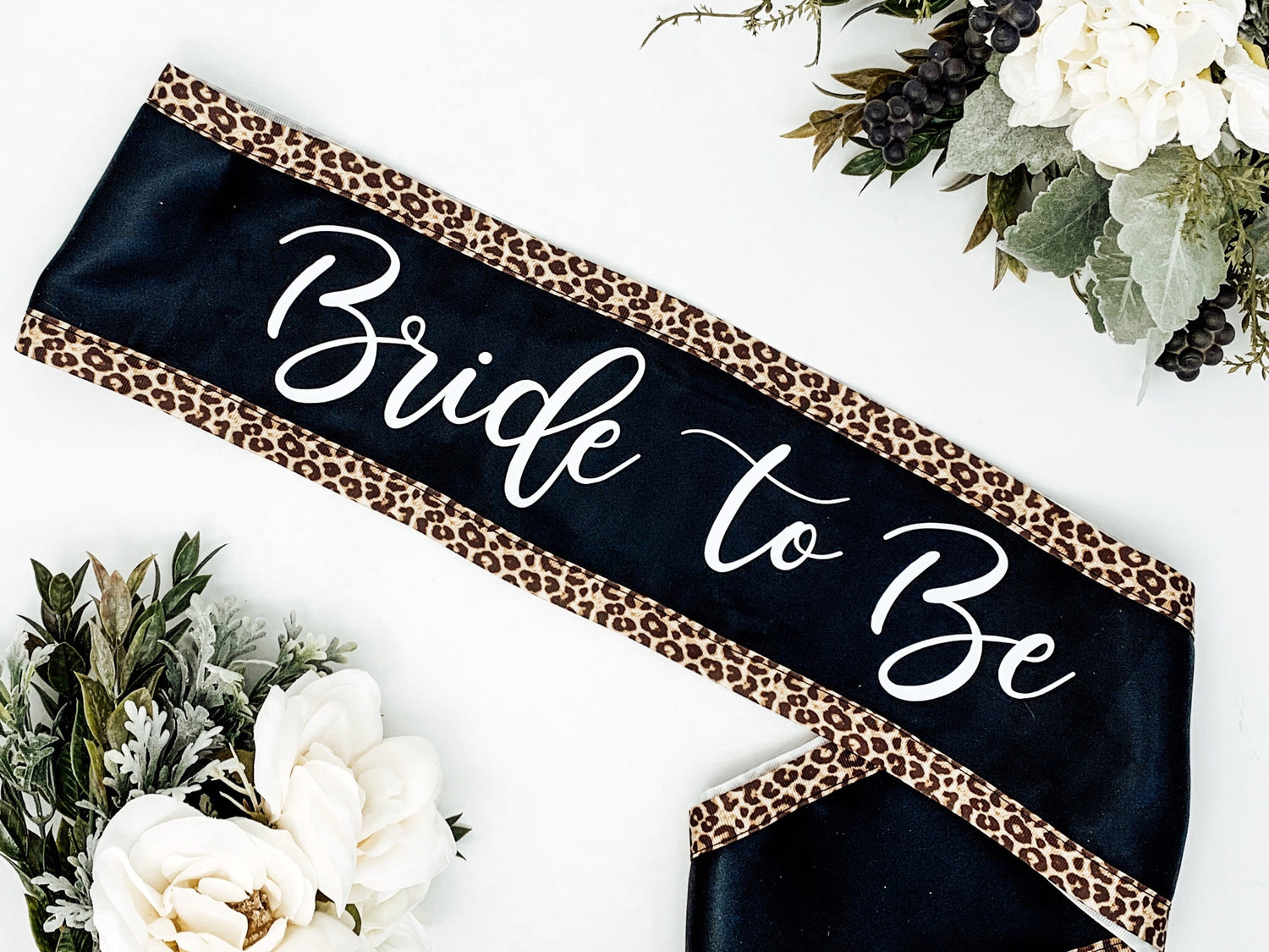 Custom Birthday Sash  Leopard