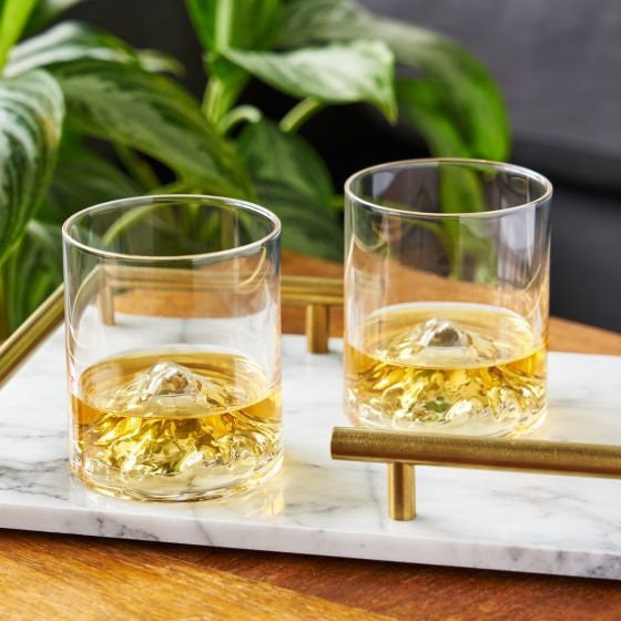 Custom Whiskey Decanter  Mountains