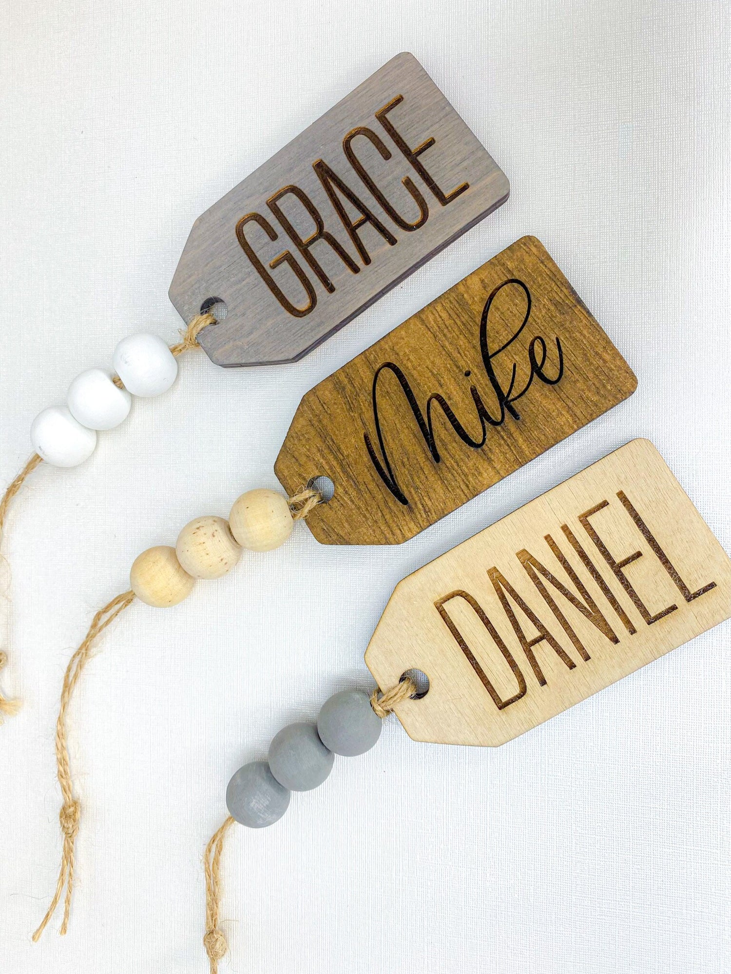 Christmas Stocking Tags - Stocking Name Tag - Personalized Stocking Tag - Wooden Christmas Tags - Personalized Tag - Wood Gift Tags
