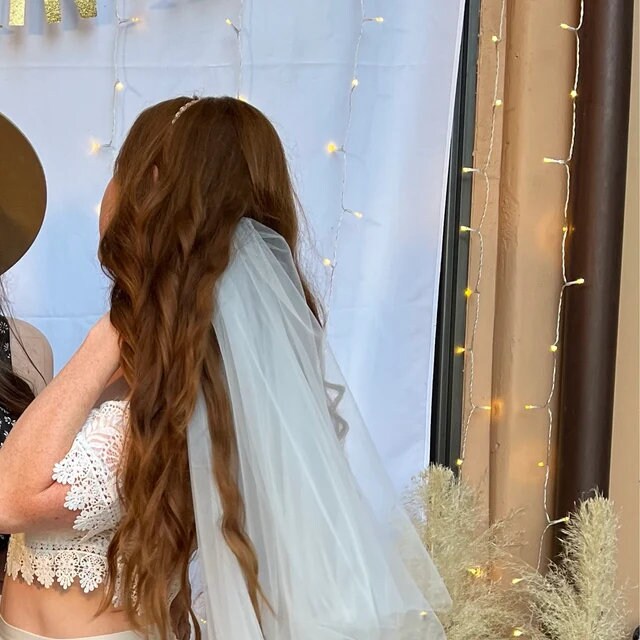 Boho Bachelorette Veil  Headband
