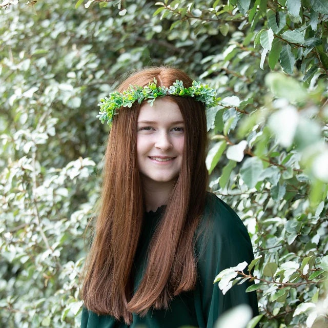 Handmade Flower Crown Wedding Gift Birthday Gift Boho Tiara Bridesmaid Halo Fairycore Woodland Rustic Hair Accessories Wreath
