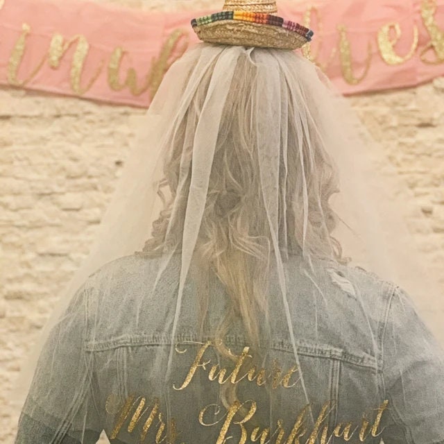 Fiesta Bachelorette Party  Sombrero Veil