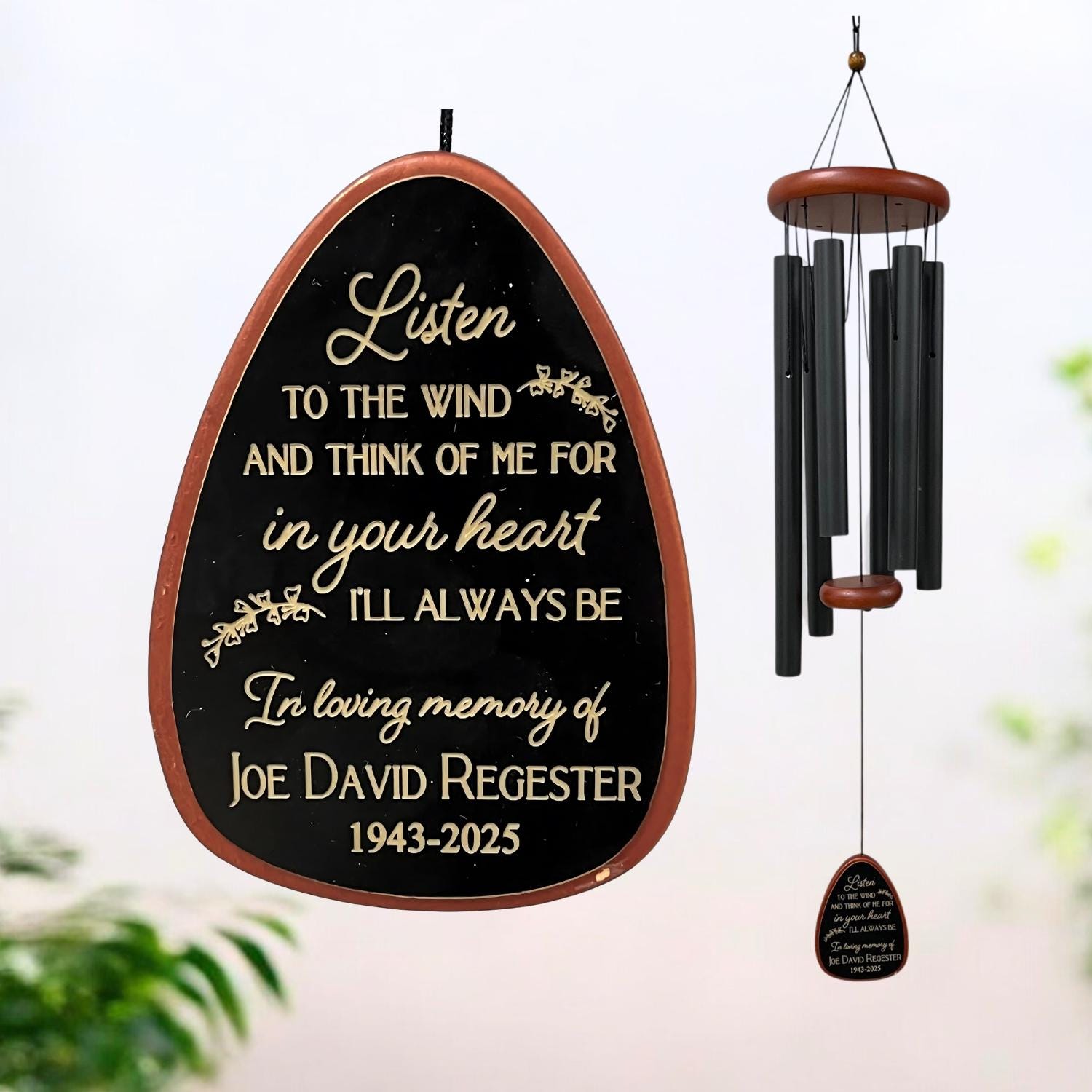Personalized Gift Memorial Wind Chimes Garden Decor Sympathy Gifts Wind Chime Pet Memorial Gift Bereavement Gift Custom Sign Unique Gift