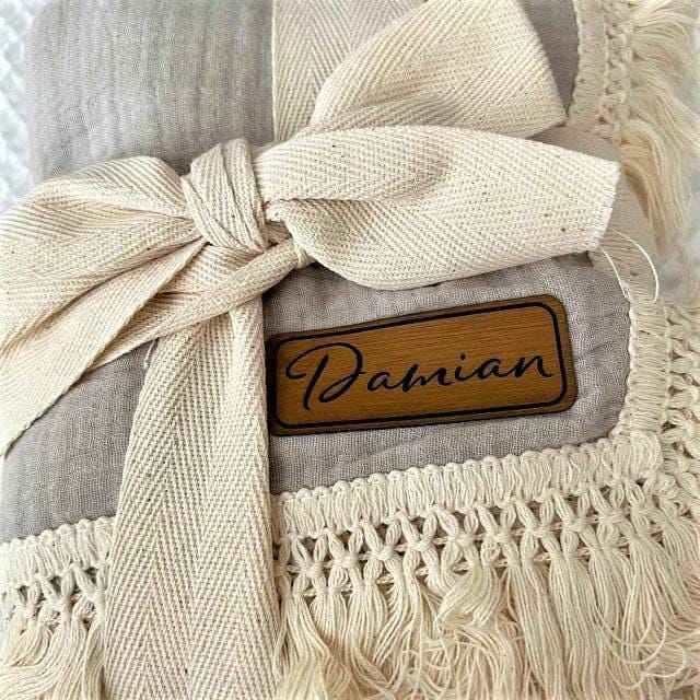Personalized Baby Blanket Custom Name Blanket Baby Shower Gift Nursery Decor Baby Quilt Monogrammed Muslin Blanket