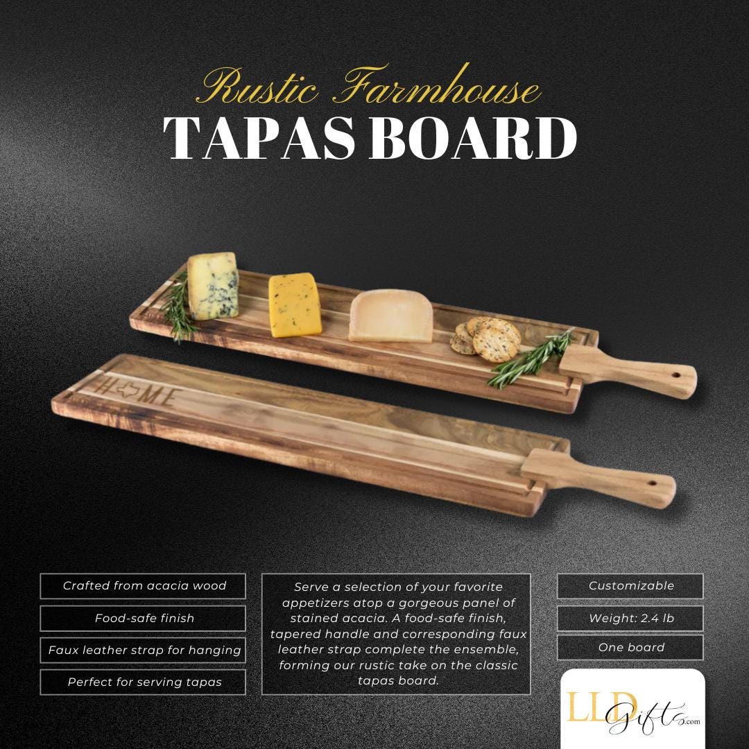 Acacia Serving Board Board Custom Engraving Engraving Gift Idea Idea for Kitchen Kitchen Entertaining Piece Piece Wood Design Design Cutting