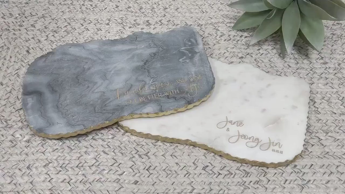 Marble Charcuterie Board | Personalized Realtor Closing Gift