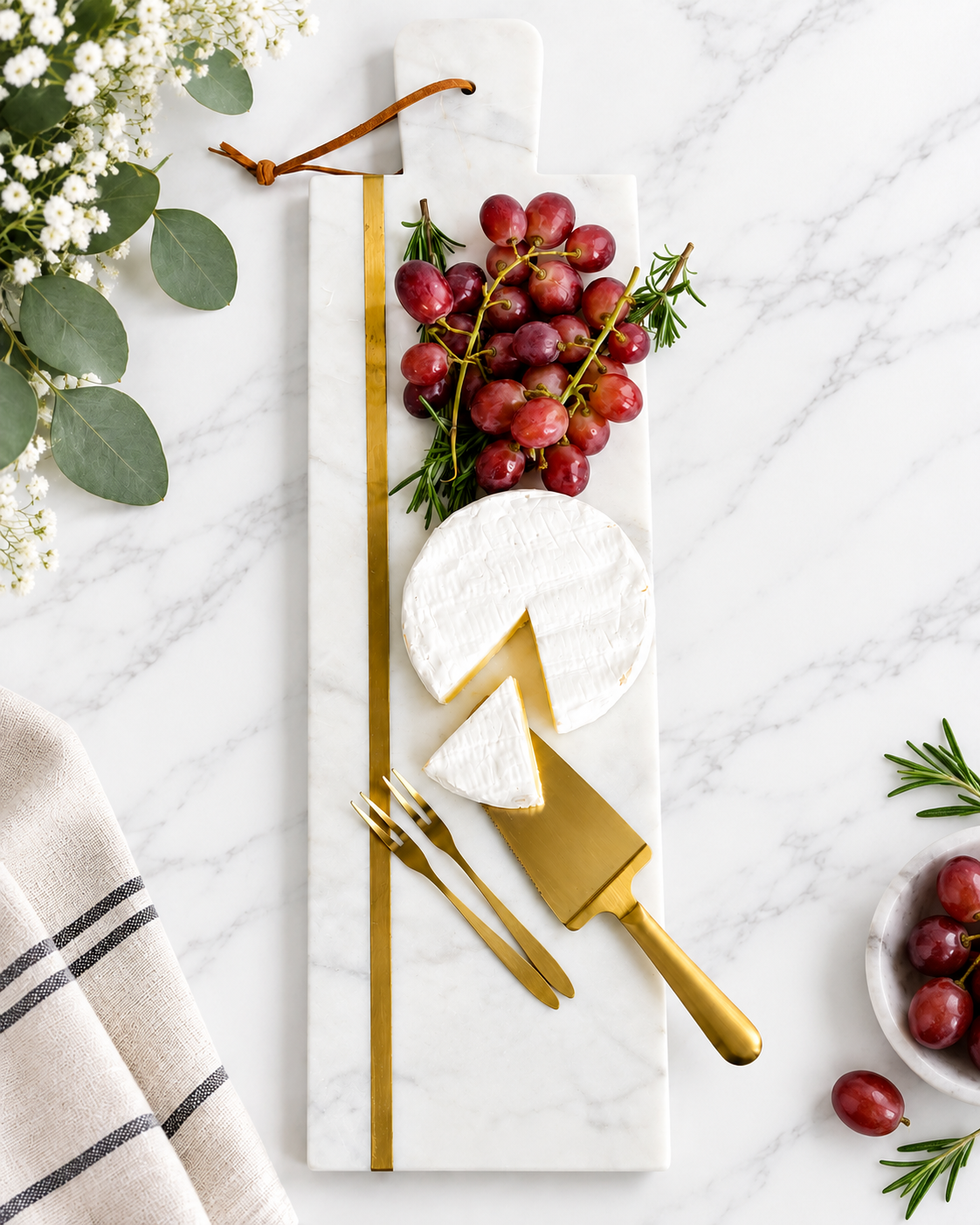 Marble Charcuterie Board personalized realtor closing gift