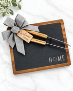 Welcome Home Slate Set personalized realtor closing gift